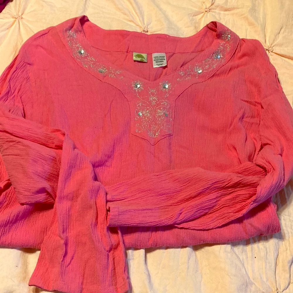 Islander Crinkle Top Lg